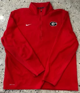 University of Georgia XL Pullover Long Sleeve Dri-fit 1/2 Zip Shirt - Picture 1 of 3