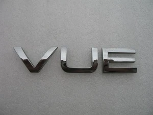 2005 SATURN VUE REAR TRUNK CHROME EMBLEM DECAL LOGO 02 03 04 05 06 07 - Picture 1 of 1