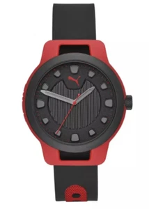 Puma Reset Men's P5001 Red Silicone Quartz Fashion Watch - Picture 1 of 1