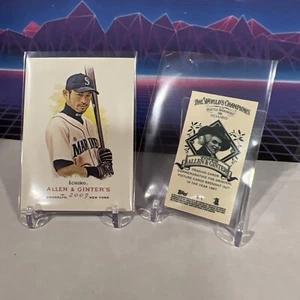 2007 Allen Ginter Ichiro Mini AG Back Mariners +Base HOF Card #300 Japanese Card - Picture 1 of 3