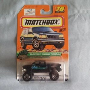 Matchbox 1/64 Diecast Ranger Patrol #70/100 Black 99 Chevrolet Silverado P/U 4X4 - Picture 1 of 2