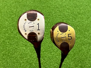 CUSTOM PERSIMMON DRIVER & 5 WOOD SET Right Handed Graphite Regular Golfsmith - Picture 1 of 7