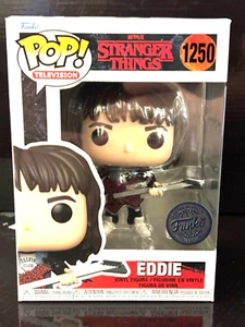 Funko Pop! Stranger Things Eddie with Guitar #1250 Special Edition w/Protector - Picture 1 of 6