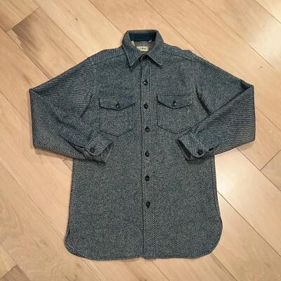 Vintage L.L. Bean Long Northwoods Button Up Shirt Jacket USA Made Men’s Medium - Image 1 of 4