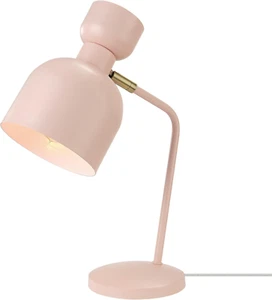 52297 Harper 16" Desk Lamp, Matte Pink, Matte Brass Pivot Joint, In-Line on off - Picture 1 of 11
