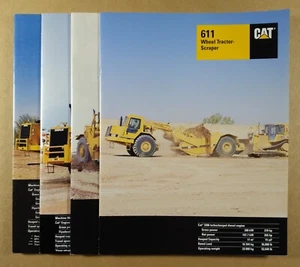 Caterpillar CAT Rad Traktor-Schaber 4 Broschüren Posten 611 621 623 627 631 633 637 - Bild 1 von 5