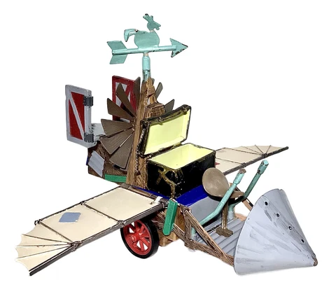 2000 Playmates Dreamworks CHICKEN RUN FLYING MACHINE Action Figure Plane Cover