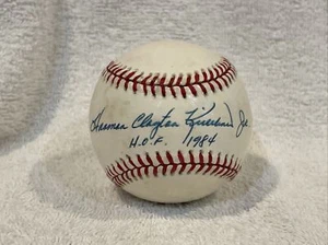 RARE Harmon Clayton Killebrew Jr HOF 1984 AUTO'D OAL Ball, Minnesota Twins, PSA! - Picture 1 of 4