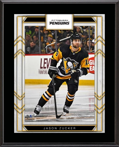 Jason Zucker Pittsburgh Penguins 10.5" x 13" Sublimated Player Plaque Cover
