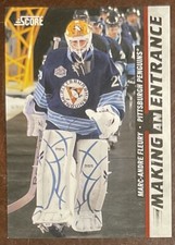 2011-12 MARC-ANDRE FLEURY SCORE MAKING AN ENTRANCE INSERT #5 PITTSBURGH PENGUINS