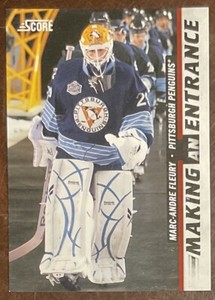 2011-12 MARC-ANDRE FLEURY SCORE MAKING AN ENTRANCE INSERT #5 PITTSBURGH PENGUINS