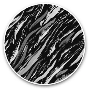 2 x Vinyl Aufkleber 30 cm (BW) - gelbe abstrakte Streifen cool #38070 - Bild 1 von 8