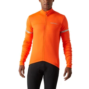 Castelli Fondo 2 Jersey FZ, XL , WORN ONCE, Bright Orange / Silver Reflex - Picture 1 of 11