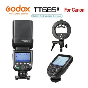 Godox TT685II-C 2.4G TTL HSS Studio Flash Light Speedlite For Canon +XPRO+Bracke - Picture 1 of 12