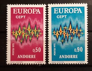 Andorre Français timbres neufs sans charnière** 1972 N° 217/218 - Foto 1 di 1