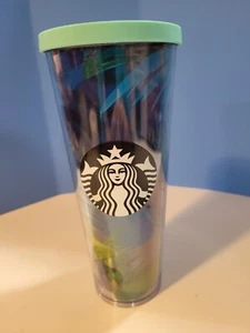 2013 Starbucks Hawaii 16 Oz Tumbler Palm Trees - Picture 1 of 4