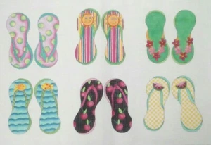 Renaissance Designs HP Nadelspitze BTS109 Sandalen Strandtasche Teppich 14 m Flip Flops - Bild 1 von 6