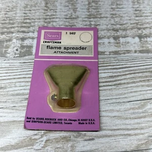 ACCESORIO ESPARCIDOR DE LLAMA ARTESANAL VINTAGE PARA ANTORCHA DE PROPANO NOS 5417 Sears EE. UU. - Imagen 1 de 8