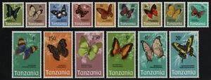 Tanzania 1973 - Mi-N.o 35-49 ** - Estampillada sin montar o nunca montada - Mariposas / Mariposas (III) - Imagen 1 de 2