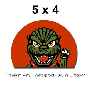 Calcomanía de vinilo Godzilla Peekr pegatina Godzilla Car Peeker, calcomanía de vinilo Red Sun - Imagen 1 de 2