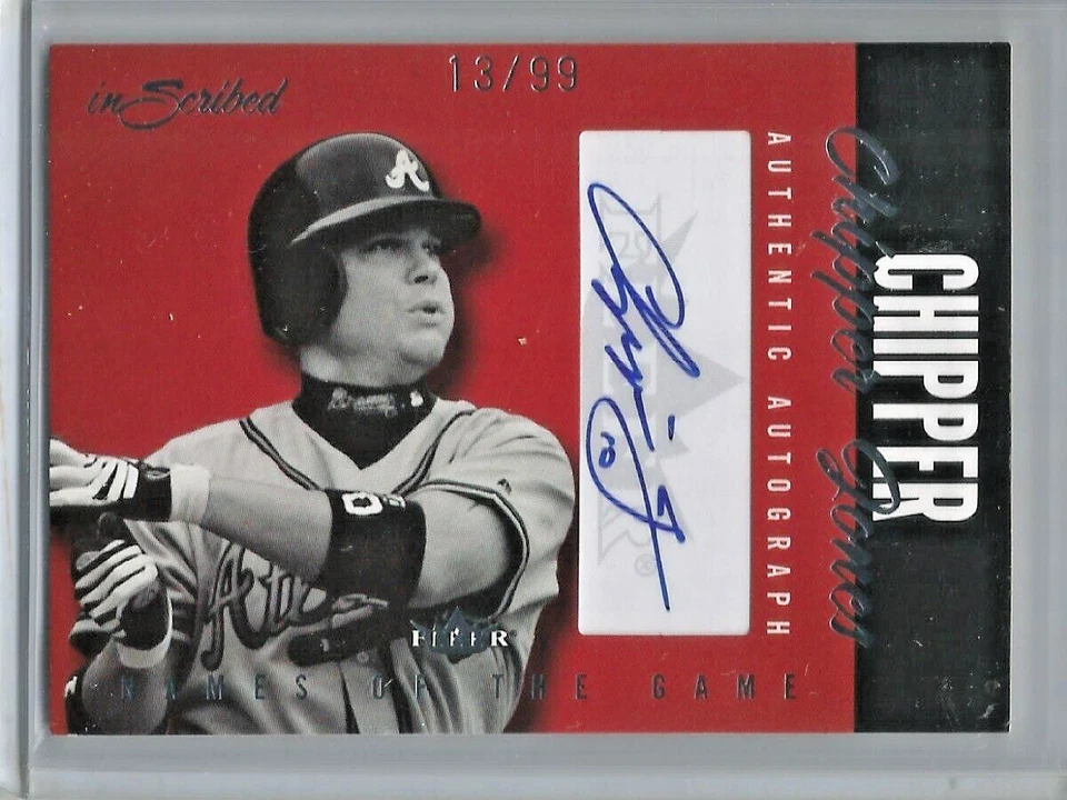 Chipper Jones 2004 Fleer Inscribed Autograph #13/99 - Image 1 of 1