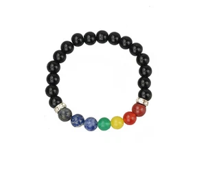Chakra Power Crystal Bracelet with Real Gemstones - Picture 1 of 1