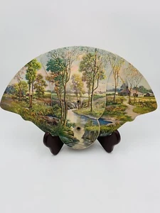 Trauerfächer dreifach gefaltet Papier Billings Montana Werbung Lithographie Vintage - Bild 1 von 12