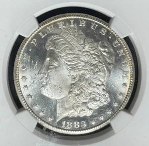 1883-CC MORGAN SILVER DOLLAR~NGC MS 63PL "LOOKS DMPL"~BEAUTIFUL COIN~ REF#67-001 - Picture 1 of 4