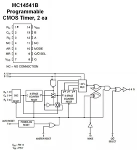 MC14541B/MC14541/14541/4541 DIP IC Long Time Delay or Short Capable CMOS Timer - Picture 1 of 7