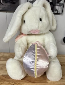 Vintage Commonwealth Toy Plush 1987 Easter Surprise Plush Rabbit Reversible Egg - Picture 1 of 14