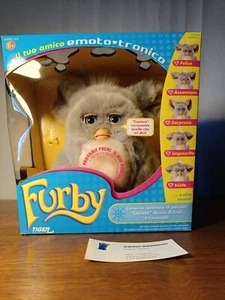 Tiger Electronics 59294 Emoto-Tronic Furby 2005 gris - ojos azules sin usar, en caja sellada - Imagen 1 de 9
