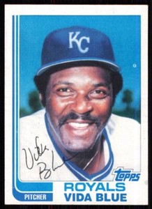 1982 Topps Traded Vida Blue Kansas City Royals #8T