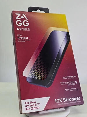 ZAGG InvisibleShield XTR3 Screen Protector For Apple iPhone 15 Pro Max - New - Image 1 of 3
