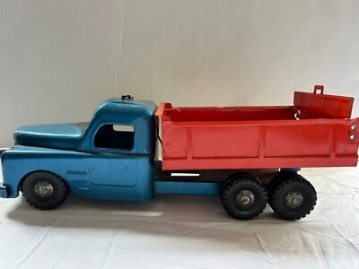 Camión de volteo Lincoln Trans Canada Express de juguete antiguo raro camión de 10 ruedas  Foto 1 de 4