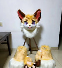 Fursuit Long Fur Husky Dog Fox Mascot Head Party Halloween Fur Cosplay