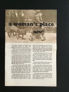 WWII WOMEN’S WARTIME BOOKLET : A WOMAN’S PLACE NOW  ***((SEE PHOTO’S))***.   - Picture 1 of 5