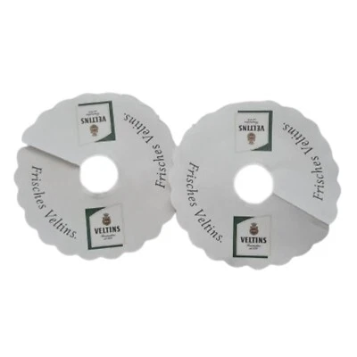 10x Veltins Pilsdeckchen Bierrosette Bierdeckel Tropfenfänger Pilskragen Bier - Bild 1 von 3