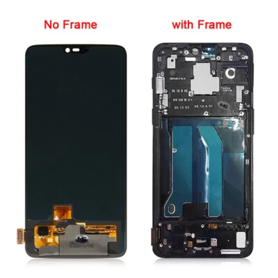 For Oneplus 6 Phone LCD Display Touch Screen Digitizer with Frame Replacement - Image 1 of 4