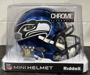 MINI CASCO ALTERNATIVO SEATTLE SEAHAWKS RIDDELL CROMO CAJA ORIGINAL NUEVO RARO - Imagen 1 de 3