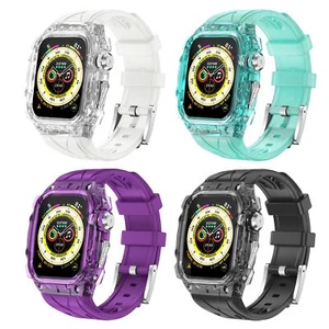 Cubierta protectora transparente parachoques con correa para Apple Watch Ultra 2/1 49 mm - Imagen 1 de 45