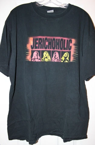 🎸 Vintage WWE WWF CHRIS JERICHO "Jerichoholic" Shirt 2000 RARE 2XL Original 🎸 Cover