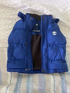 Gorgeous TIMBERLAND Blue Padded Gilet Body Warmer Jacket Age 9 Months