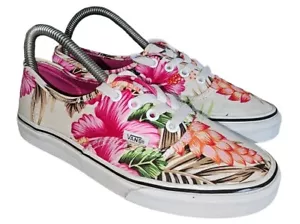 Scarpe Vans donna 7,5 tropicali hawaiane floreali autentiche sneakers stringate - Foto 1 di 7