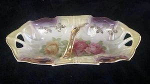 Vintage Porcelain Gold Trim Rectangular Trinket Tray Candy Dish Off Germany - Picture 1 of 12