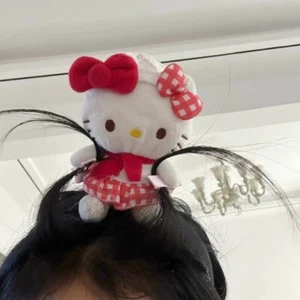 Cartoon KT Kitty Hairband Plush Doll Headbands Hairpin Headgear Gift - Picture 1 of 4