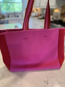 SUMMERSALT HOT PINK NEOPRENE Beach Bag water resistant large summer vacation - Picture 1 of 10