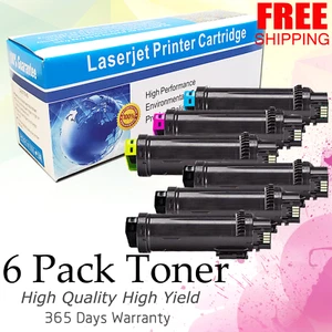 6 Stück S2825 2825 Farbe Schwarz Toner Set für Dell H825 S2825cdn H625 H625cd H825cdw - Bild 1 von 2