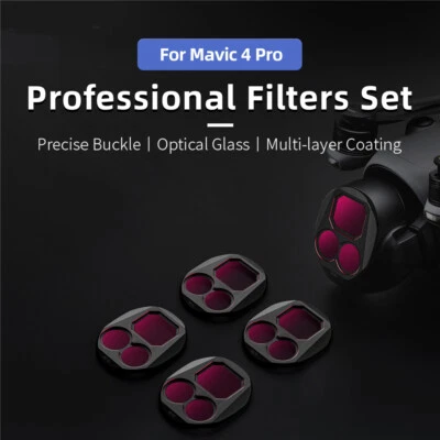 ND & CPL Filters Set for DJI Mavic 4 Pro,  ND8 ND16 ND32 ND64  CPL Filters - Image 1 of 4