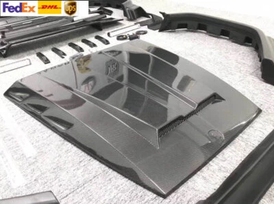 Cubierta de ventilación de fibra de carbono capó del motor para Mercedes Benz G63 G500 G550 G55 W463 Foto 1 de 4