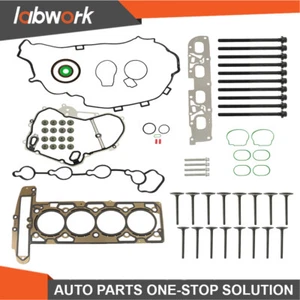 Labwork Head Gasket Bolts & Intake Exhaust Valves For Chevrolet Buick GMC 2.4L - Bild 1 von 15
